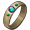 Aquamarine bone ring