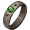 Emerald iron ring