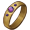 Amethyst gold ring