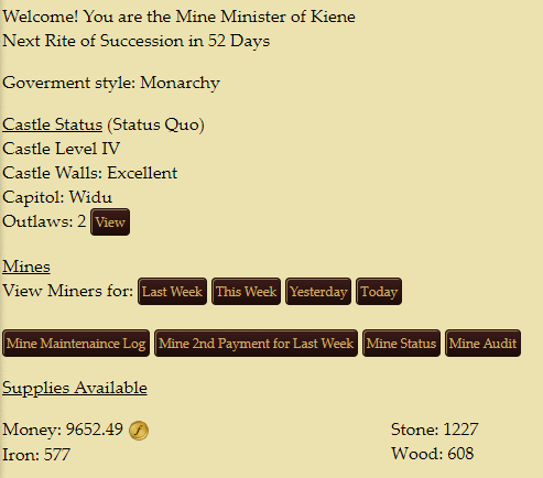 Mine Minister